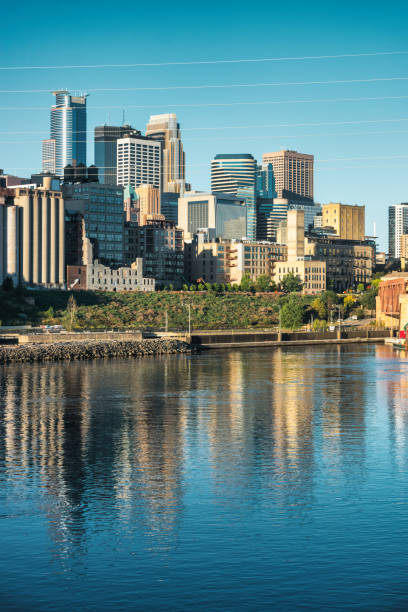 Skyline of downtown Minneapolis Minnesota, USA.