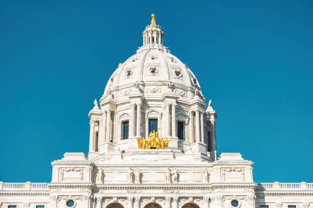 istock Minnesota State Capitol St Paul Dome Closeup USA 2187344713