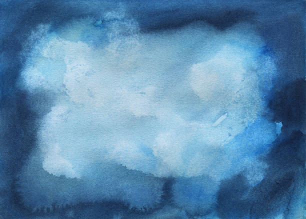 istock Purple-pink watercolor painting background on original watercolour paper texture 2187346037