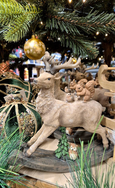 istock composition with a figurine of a deer 2187348522