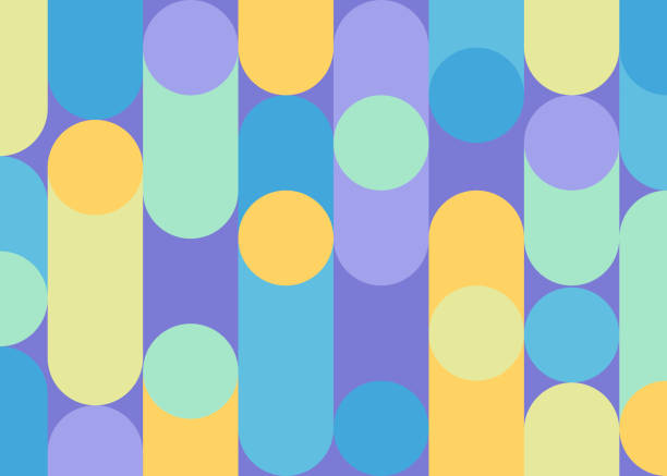 Abstract geometric circles curves slider modern design background pattern.