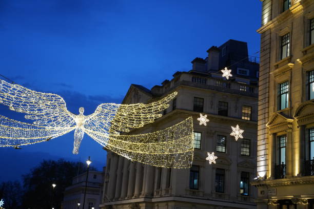 istock Christmas Decorations Under a Blue Night Sky 2187354369
