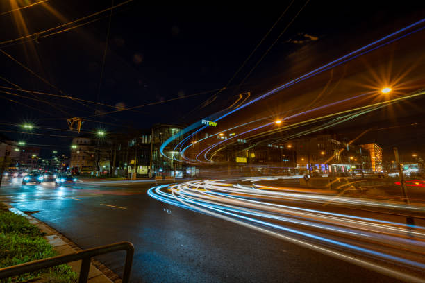 istock Night and evening in autumn with blue dark sky in Linz Austria 11 25 2024 2187355114