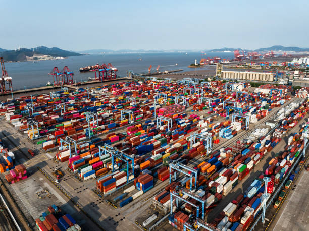 istock container terminal of Ningbo-Zhoushan Port 2187367302