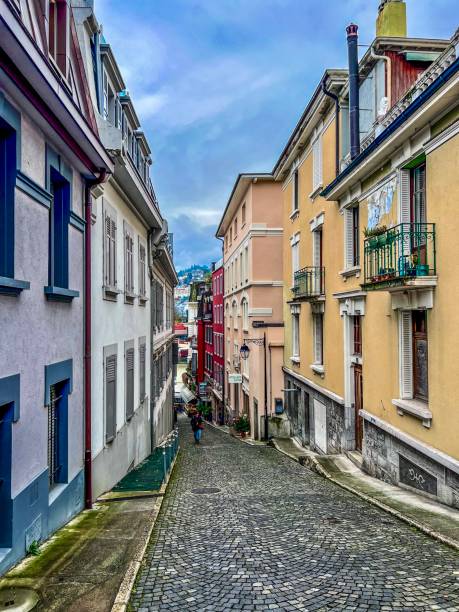 istock Quaint Colorful European Street 2187368991