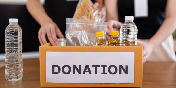 istock Close Up of Donation Box Ready for Charity Event 2187380802
