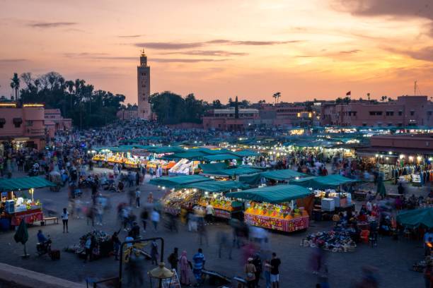 istock Vibrant evening market scene in Marrakesh 2187382686