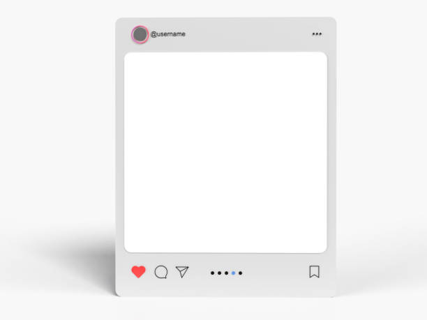 Social media post interface 3d element mockup. Social mobile app page template design suitable for social media post, social network, digital marketing, ads, business promotion, web banner