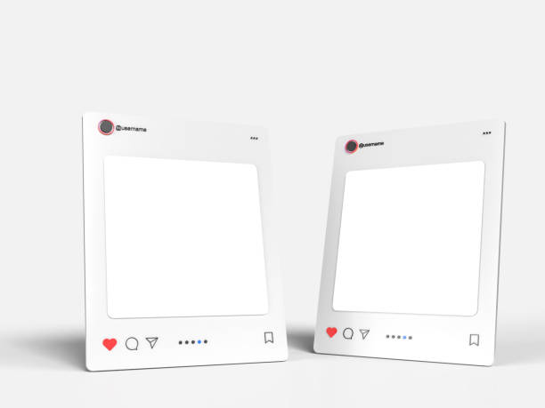 istock Social media post interface 3d element mockup. Social mobile app page template design suitable for social media post, social network, digital marketing, ads, business promotion, web banner 2187384414