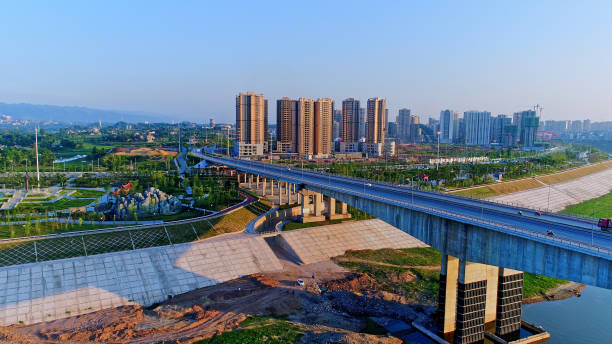 istock Bridge,River,Sichuan Basin,China,Asia. 2187387098