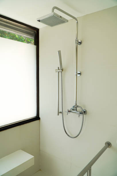 istock shower in modern bathroom interior,shower and hotel bathing accessories 2187387887