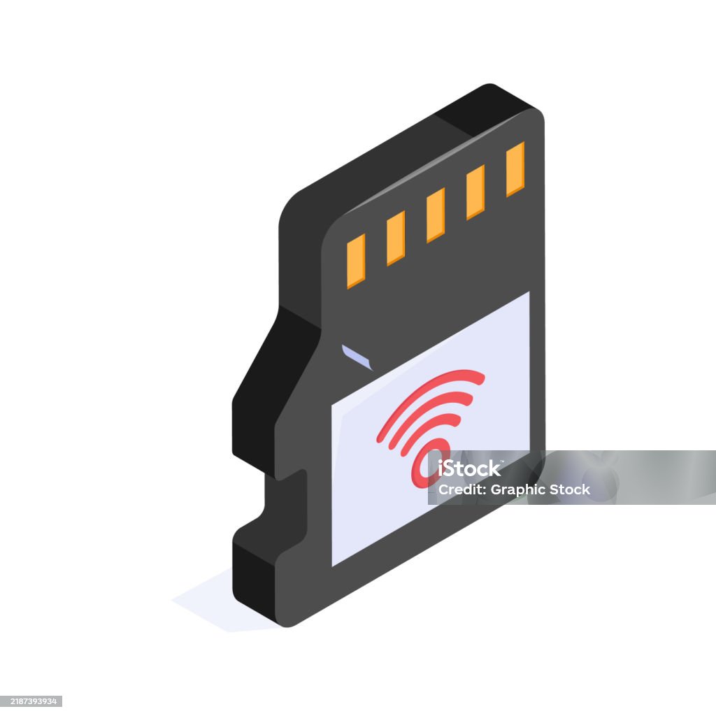 Memory Card Stock Illustration - Download Image Now - Computer Chip ...