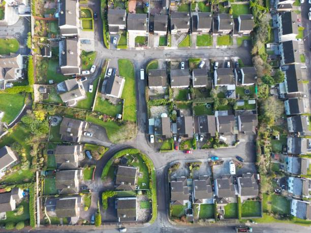 istock Houses in Ireland Ariel view 2187395718