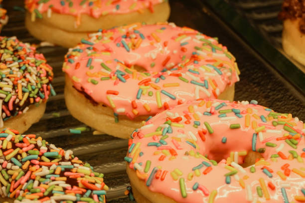 istock A show case of delicious donuts. 2187400170