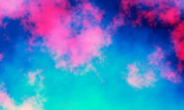 istock Retro color tone of Clouds with blue sky in sunny day 2187404404
