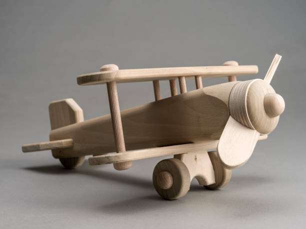 istock Close up of a model airplane, on a gray background 2187407451
