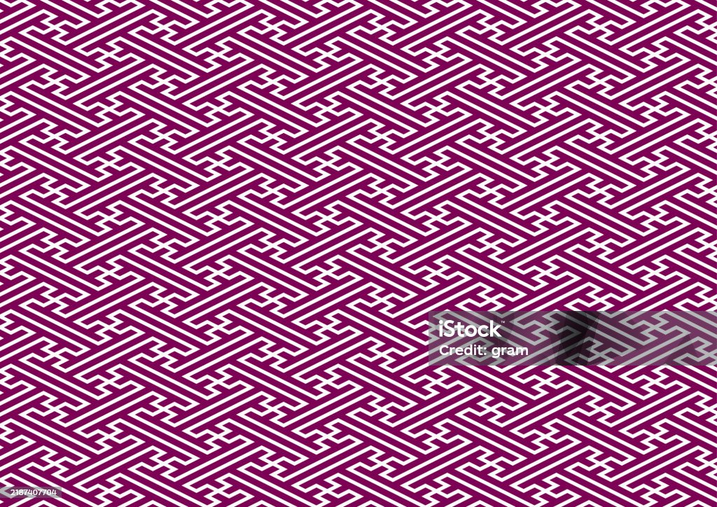 Azuki Color Japanese Pattern Saaya Shaped Traditional Pattern Fat Azuki Color ...