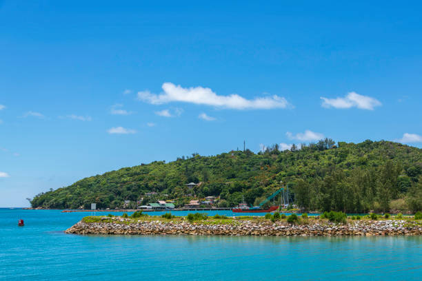 istock Passing Praslin Marina On The Ferry 2187411093