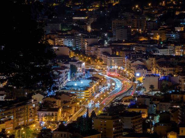 istock Cannes city by night 2187411562
