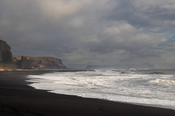 istock Atlantic ocean waves and black sand beach, Iceland 2187427857