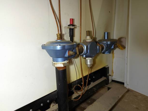 istock Gas boiler control system and gas ignition system in the boiler. Piezo elements pump and gas boiler equipment. Heating system with gas boilers. 2187431494