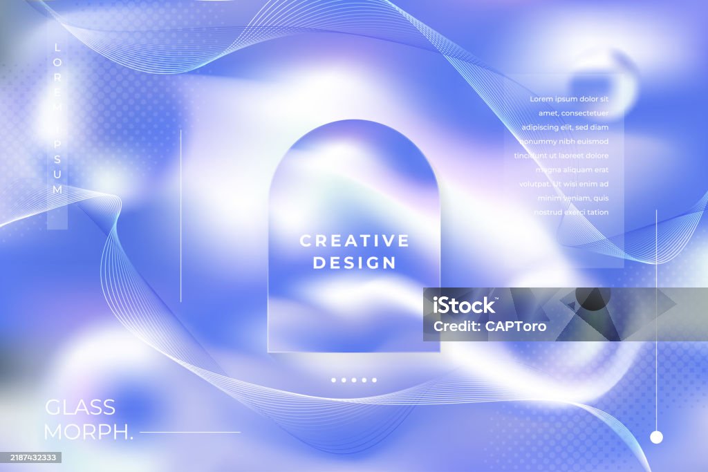 Gradient Stitle Morph Background Soft Gradient Colors With Window Shape Glass Effect ...