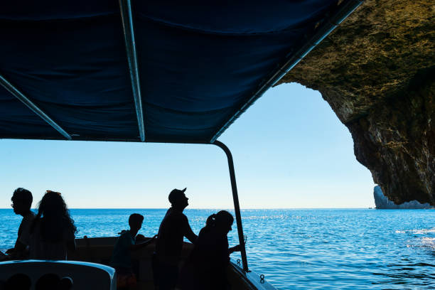 istock Boat tour around famous Blue Grotto 2187436216