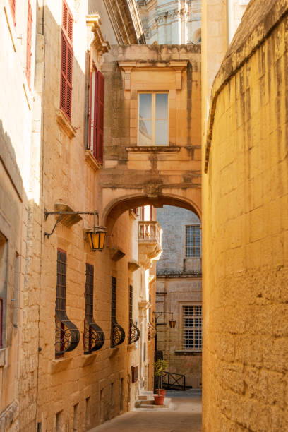 istock Ancient narrow street of Mdina 2187436982