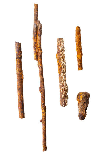 istock Collection of old rusty metals rods 2187444947