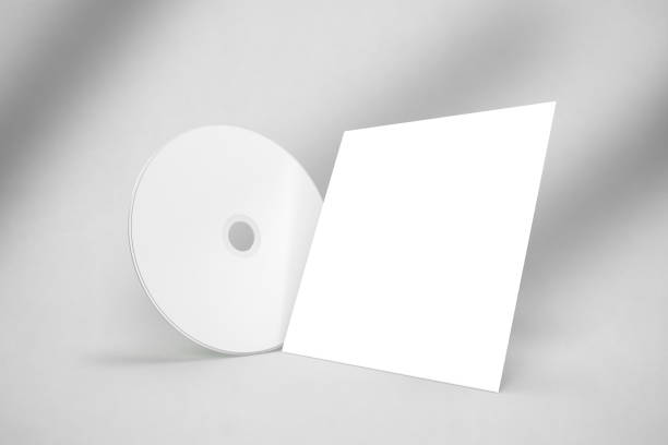 istock Vinyl Disk Record and Cover mockup template with Transparent plastic wrap texture. Template realistic retro design for entertainment advertising, music studio branding. 3D rendering 2187447273