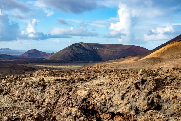 istock Volcanic landscape in Lanzarote, Spain 2187450120