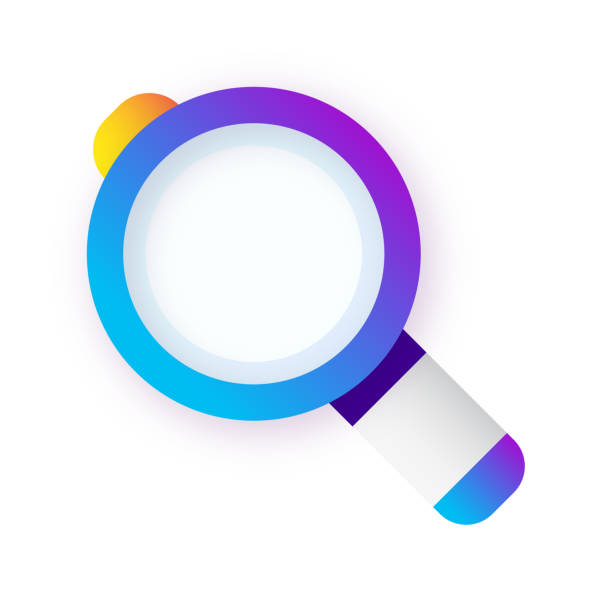 Magnifying glass vector illustration. Searching icon. Stock illustration. Isolated. vector art illustration