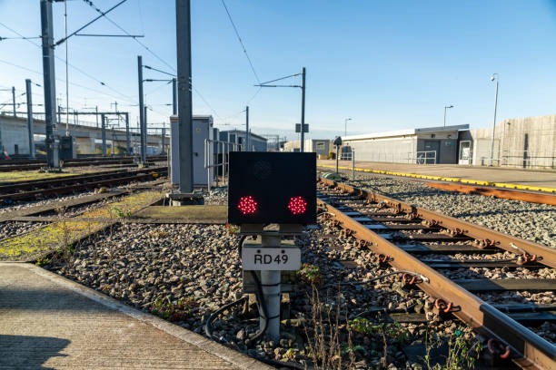 Free picture: rail, traffic, light, front, view