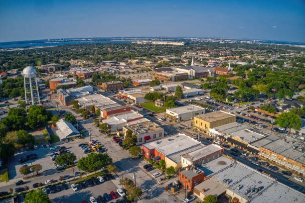 istock Aerial View of Grapevine, Texas during Summer 2187457960
