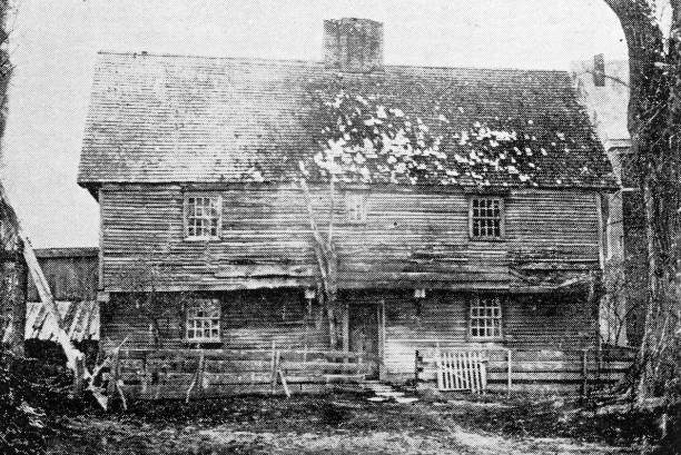 istock Antique image of Franklin County, Massachusetts: Old Indian House, Deerfield 2187461517