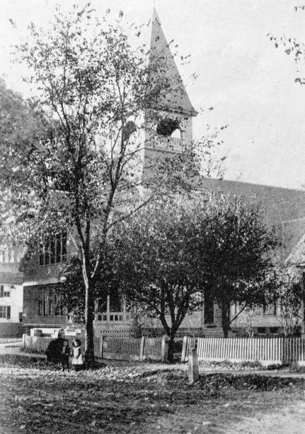 istock Antique image of Franklin County, Massachusetts: Methodist Church 2187463475