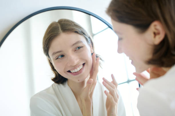 istock Beautiful Woman Admiring Herself 2187463553