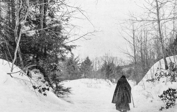 istock Antique image of Franklin County, Massachusetts: Winter 2187465030