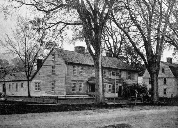 istock Antique image of Franklin County, Massachusetts: Old Tavern 2187465641