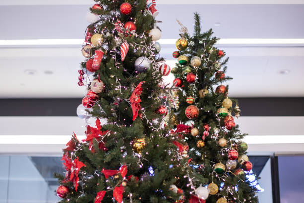 istock Close Up of a Christmas Tree With Ornaments 2187471864