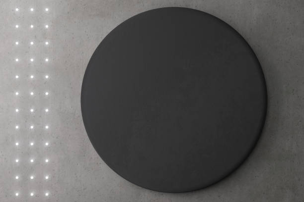 istock Minimalistic abstract industrial style concrete background. Modern and versatile design, perfect for industrial themes, architectural projects, or minimalist concepts. Copy space for text. 3D render. 2187472662