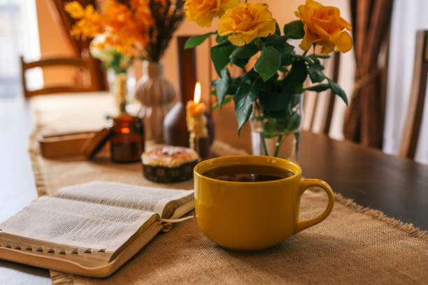 istock The Bible in a cozy home atmosphere 2187472968