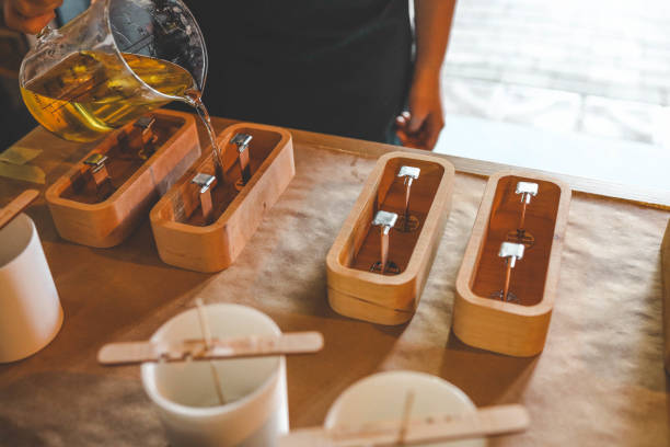 istock The process of making candles in the workshop 2187473373