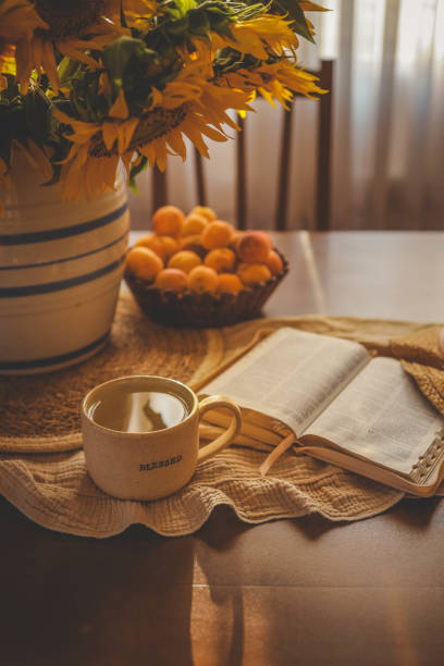 istock An open Bible in a cozy home atmosphere 2187473802