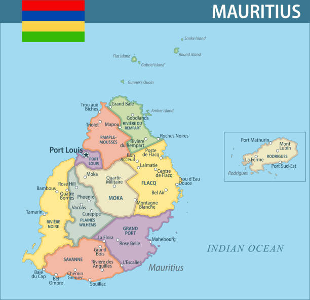 Mauritius Map Vector New 2024 Colorful Layered Political Mauritius Map Vector New 2024 Colorful Layered Political Map Of Mauritius With 