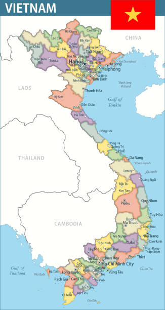 Vietnam Map Vector New 2024 Colorful Layered Political Map Vietnam Map Vector New 2024 Colorful Layered Political Map Of Vietnam With 