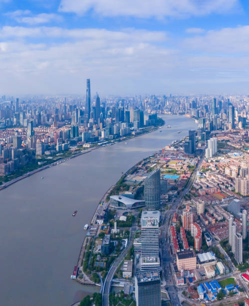 istock Aerial view of shanghai skyline 2187481336
