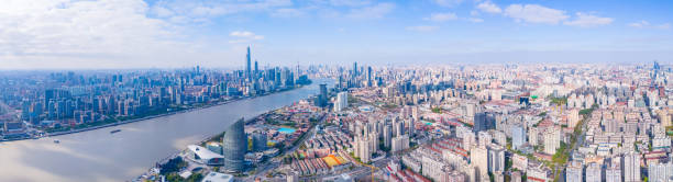 istock Aerial view of shanghai skyline 2187482323