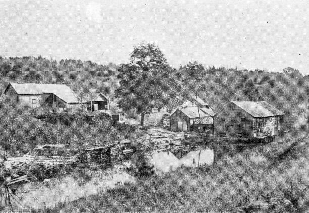 istock Antique image of Franklin County, Massachusetts: New Boston ravine 2187482818