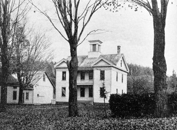 istock Antique image of Franklin County, Massachusetts: Old Academy 2187483911